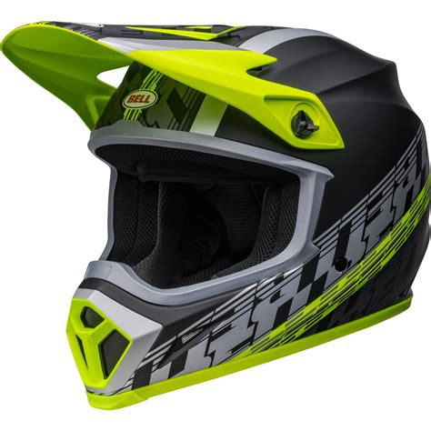 Bell Motocross Helm Moto Mips Offset Matte Black Hi Viz Yellow