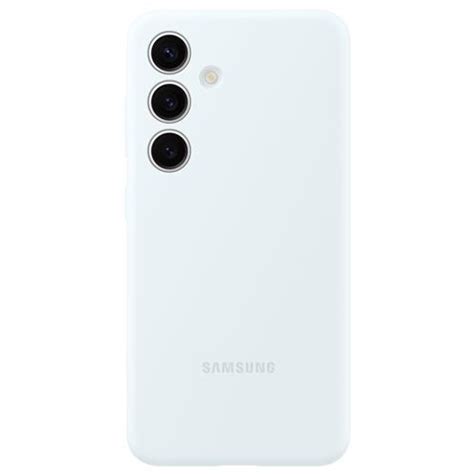 Samsung Original Galaxy S24 Hülle Silikon Backcover weiss