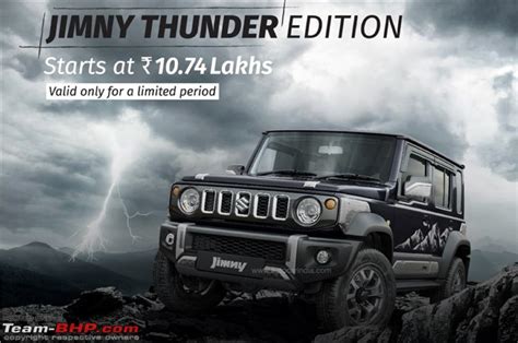 Maruti Jimny Thunder Edition Launched At Rs Lakh Jimny Is