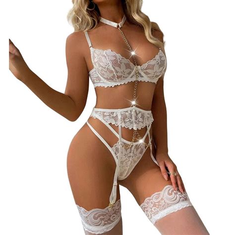 Conjunto Lingerie Renda Gladiadora Completo Sensual Luxo Gringa