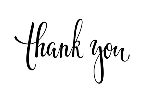 Cartoon Hand Writing Thank You Royalty Free Vector Image