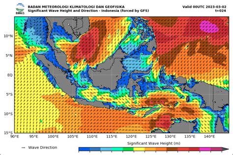 Bmkg Waspada Gelombang Tinggi Hingga Enam Meter Di Perairan Indonesia