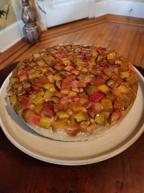 Rhubarb Upside Down Cake Ramericastestkitchen