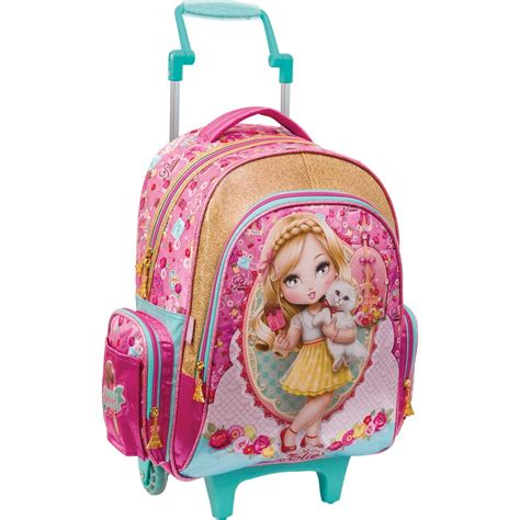 Mochila Infantil Rodas Jolie Mochila De Rodinhas Infantil Grande