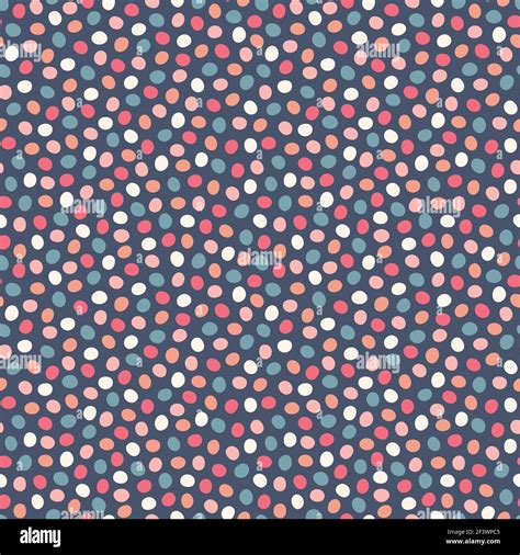 Spotted Pattern Background Vector Geometric Seamless Repeat Design Of