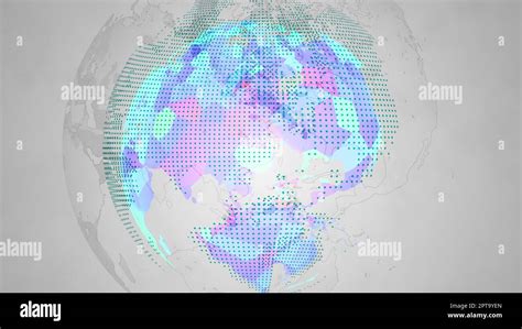 Digital world map. Computer generated 3d render Stock Photo - Alamy