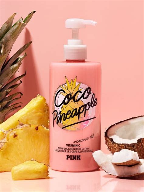 Victorias Secret Pink Coco Pineapple Glow Boosting Body Lotion With