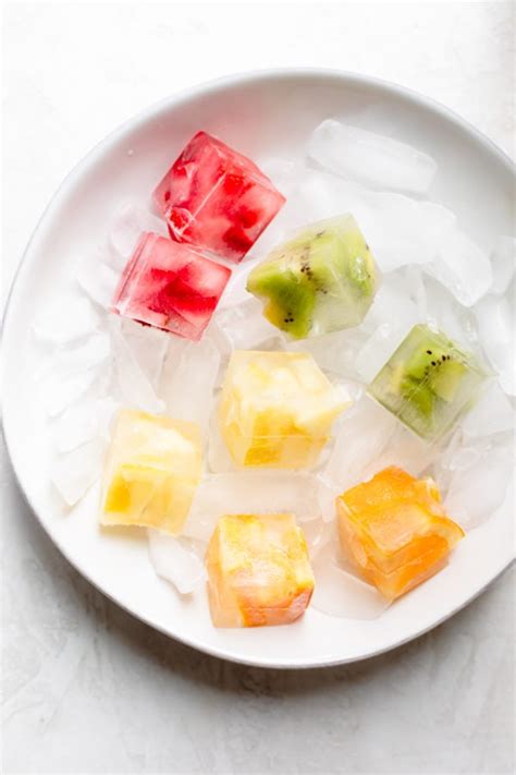 Fruit Ice Cubes - Feel Good Foodie