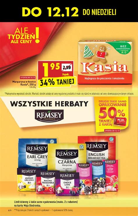 Biedronka 09 12 2021 W Tym Tygodniu Herbaty Remsey Promocja