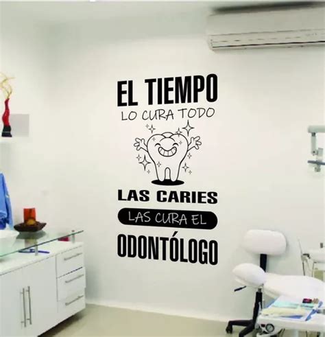 Vinilo Decorativo Para Consultorio Dental Sticker X Cm Meses Sin