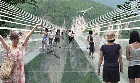 China’s Glass Bridge Cracks See Hilarious Video From The Bridge World’s Wildest Hikes Too