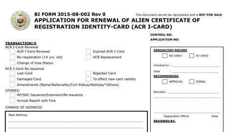 How To Get An Acr I Card In The Philippines Alien Certificate Of