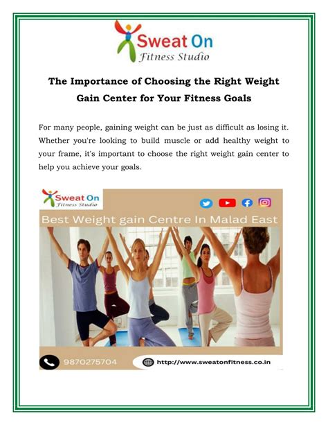 Ppt The Importance Of Choosing The Right Weight Gain Center For Your