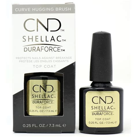 Cnd Shellac Duraforce Top Coat Ml Uv Gel Polish Pukka Nails