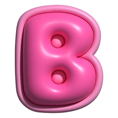 letter b pink alphabet glossy 39247561 PNG