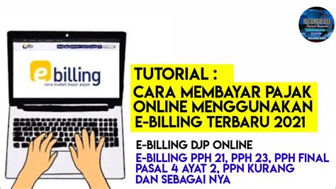 Cara Membuat Kode E Billing Pajak Online Di Djp Online Youtube