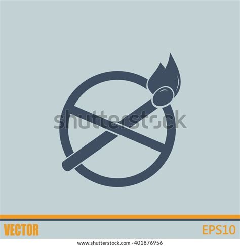 No Naked Flame Warning Sign Vector Stock Vector Royalty Free Shutterstock