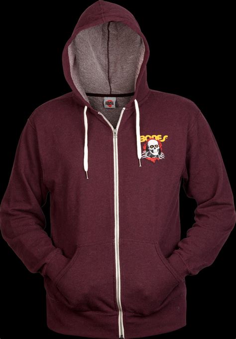 Powell Peralta Ripper Hooded Zip - Burgundy Photo #1 - Photo Gallery ...