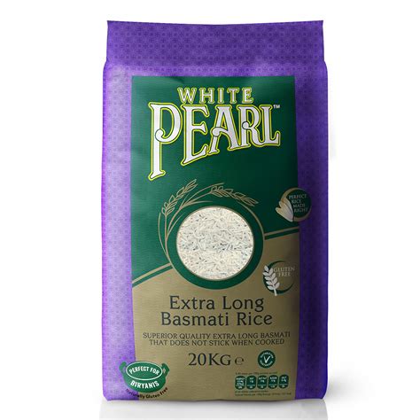 WP EXTRA LONG BASMATI RICE 20KG White Pearl