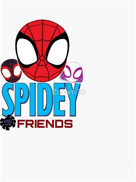 "Spidey and His Amazing Friends" Sticker by Zonart-33 | Redbubble