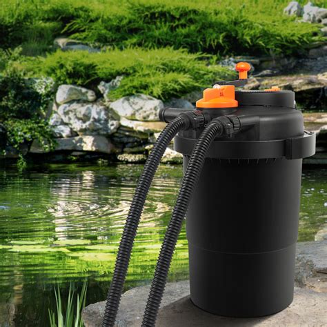 Vevor Pond Pressure Bio Filter Gal Gph Koi Pond Filter With W