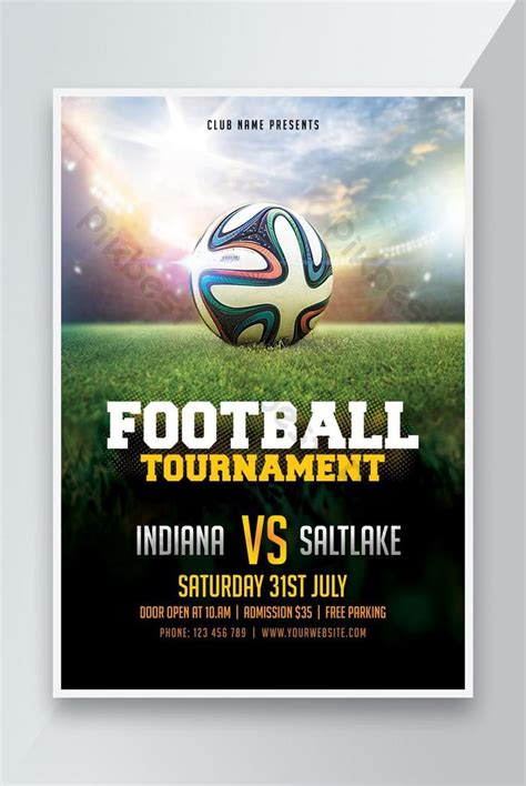 Soccer Futsal Football Tournament Flyer Poster Psd Free Download