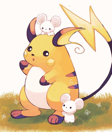 Raichu And Tandemaus Pokemon Drawn By Su Sajo Su5 Danbooru