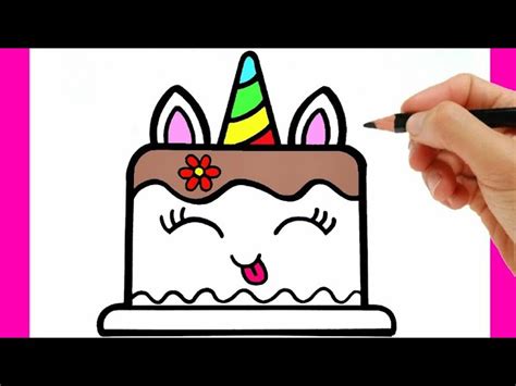 Descubrir Imagen Como Dibujar Un Pastel De Unicornio Kawaii