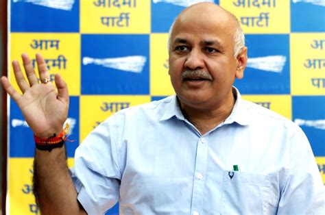 New Delhi Deputy Chief Minister Manish Sisodia Addressing A Press