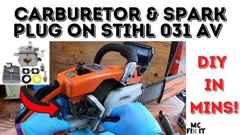 How To Replace Carburetor Spark Plug On A Stihl Av Chainsaw