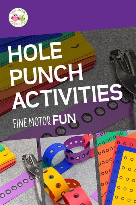 Fun Fine Motor Hole Punch Activities For The Whole Year In 2020 Preschool Activities At Home