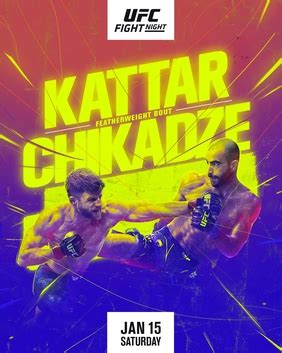 Pesagem Do UFC Kattar X Chikadze Tem Atletas No Peso E Encaradas