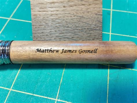 Personalized Copper Pen In Irish Bog Oak Etsy