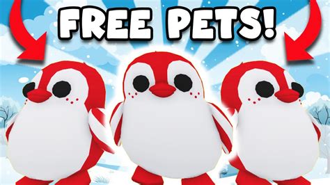 Giving Away Peppermint Penguins In Adopt Me Winterfest Update Youtube