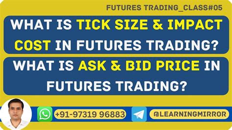 What Is Tick Size In Futures Trading What Is Ask And Bid Price Difference What Is Impact