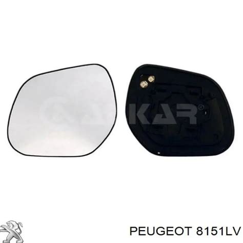 Lv Peugeot Citroen Cristal De Espejo Retrovisor Exterior Derecho