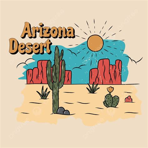 Arizona Desert Clipart Background