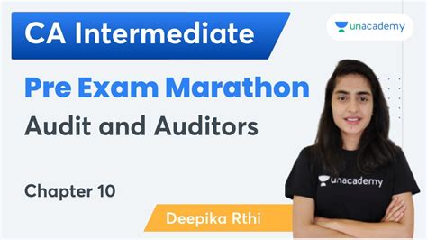 Pre Exam Marathon Law Chapter Audit And Auditors Deepika Rathi