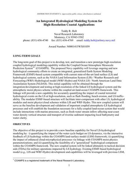 PDF 15 An Integrated Hydrological Modeling System For High