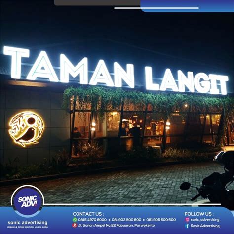 Huruf Timbul Purwokerto Sonic Langit Taman