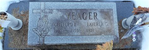 Clifford Leon Yeager Monumento Find A Grave