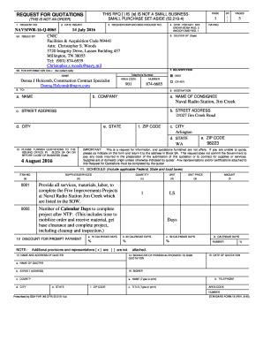 Fillable Online Rfq Bid Documents By Atc Fax Email Print Pdffiller