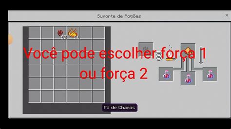 Como Fazer Poção De Força No Minecraft Youtube