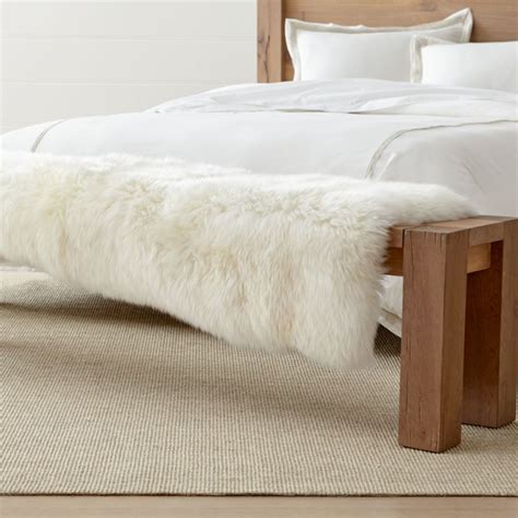 Free Shipping Shop Sheepskin Fur Bed Throw Add Instant Warmth And