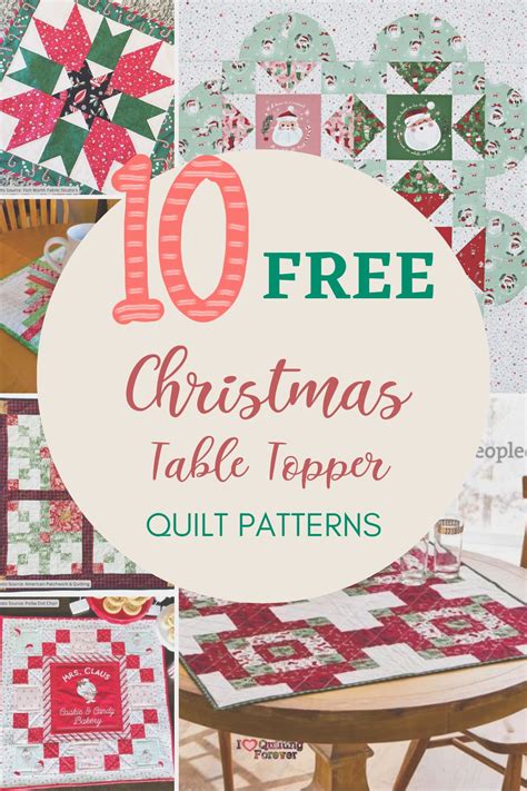 Top 10 Free Christmas Table Topper Quilt Patterns 7 Bonus Patterns