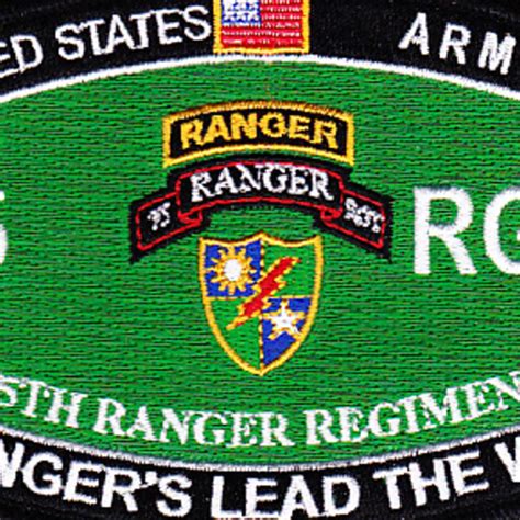 75th Ranger Regiment Crest MOS Rating Patch | MOS Patches | Army ...