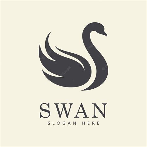 Premium Vector Swan Logo Vector Abstract Minimalist Logo Icon Swan