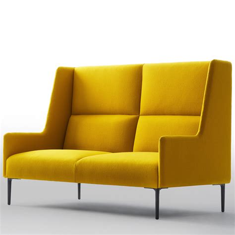 Stylex Metrum Green Leather Sofa | Modern Office Couches