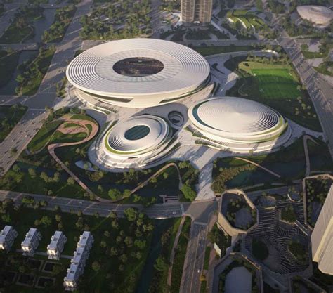 Centro Deportivo Internacional De Hangzhou Una Ciudad En Medio De Un