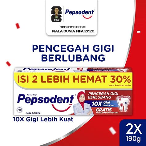 Jual Pepsodent Pasta Gigi Pencegah Gigi Berlubang G Value Pack